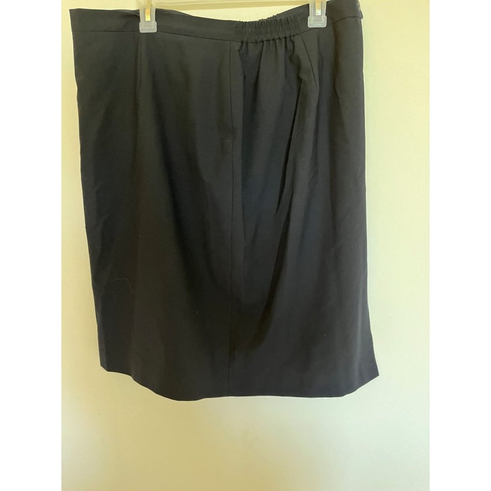 Jones NY Collection Platinum Womens Stretch Black Pencil Skirt 18W -NWOT